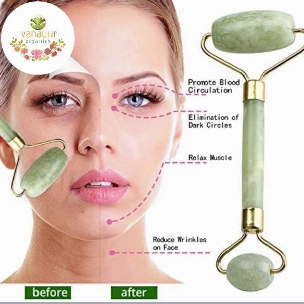 Face Massager Roller Natural Jade Stone